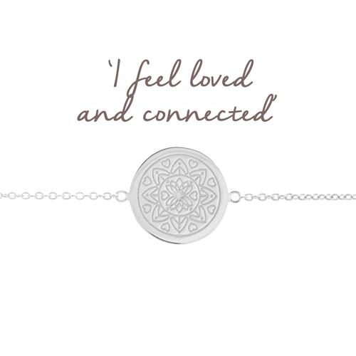 Buy Love Mandala Disc Bracelet | Sterling Silver, Gold & Rose Gold