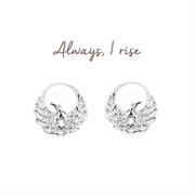 sterling silver Phoenix earrings 