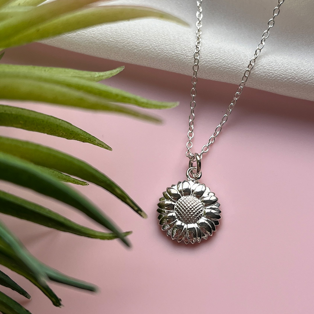 sunflower necklace