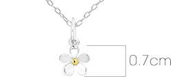 Mini Daisy Necklace Dimensions