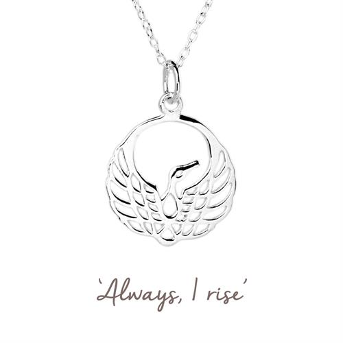 Buy Phoenix Necklace | Sterling Silver & Gold