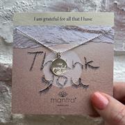 Gratitude Necklace Silver