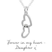 daughter silver necklace