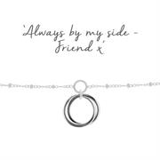 silver friendship bracelet
