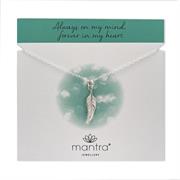 in memory feather necklace
